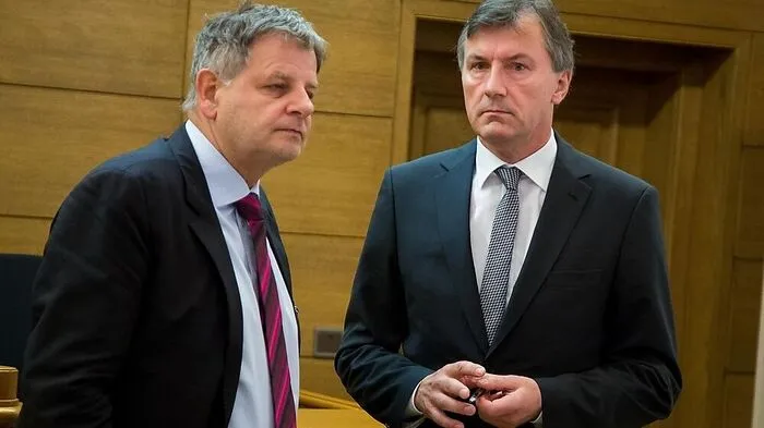 Josef Kircher (rechts) mit seinem Anwalt Richard Soyer