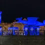In der Nacht von 11. auf 12. November leuchtet der Lindwurm in der Farbe Blau