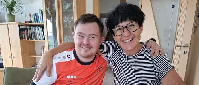 David Zottler mit seiner Mutter Birgit Zottler