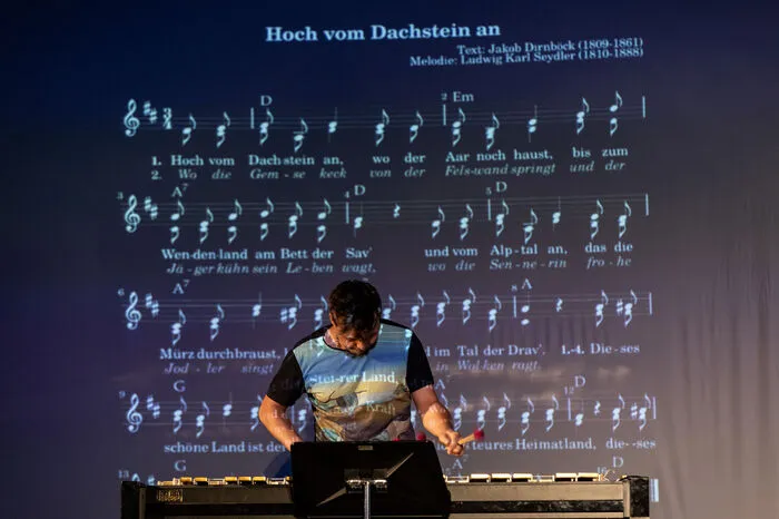 Die Grazer Formation Studio Percussion mit ihrer Variation der steirischen Landeshymne