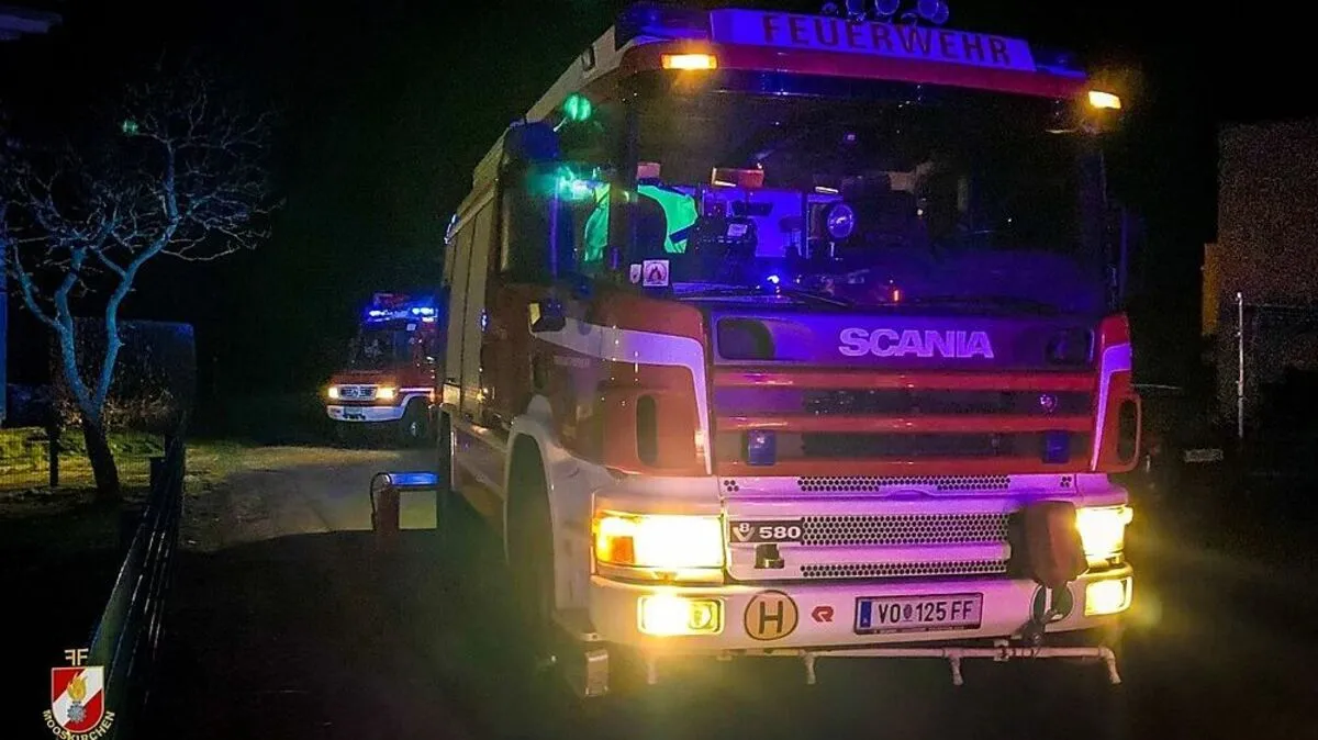 Die Feuerwehren Mooskirchen und Söding standen um 4 Uhr in der Früh im Einsatz