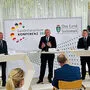 Die Länderchefs Wilfried Haslauer, Hermann Schützenhöfer und Michael Ludwig bei der LH-Konferenz im Mai in Bad Aussee