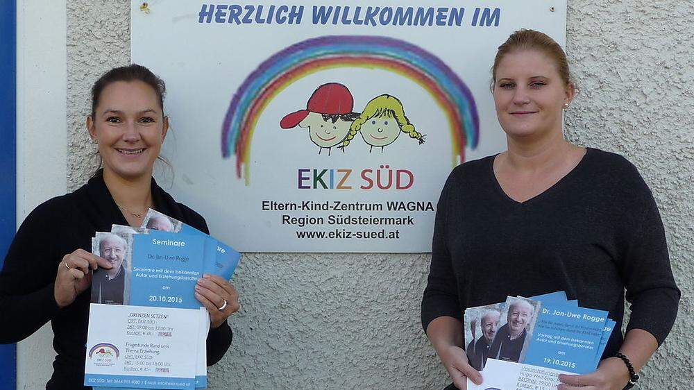Im Einsatz für Familien: Katja Mernig, Janou Hödl-Scheibengraf