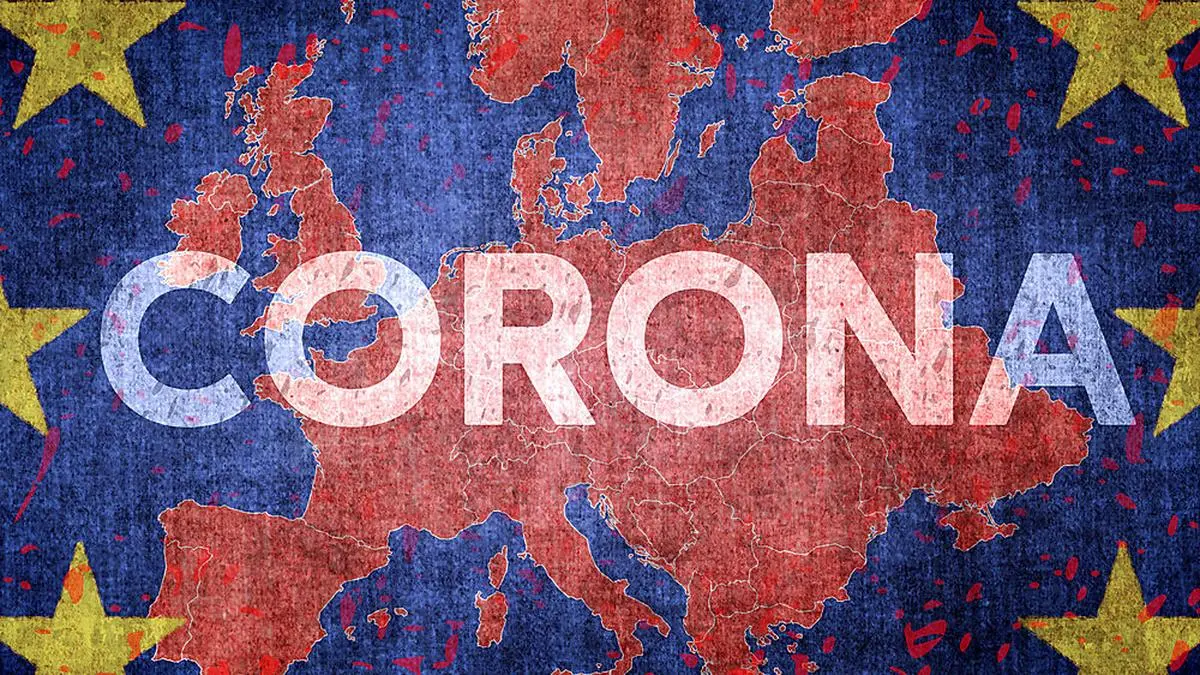 Corona, Coronavirus, EU, Europa, Reisewarnung, Epidemie, Covid 19, Virus, Korona, Ausbreitung, Welt, Pandemie, Erde, Corona-Virus, Infektionen, Weltwirtschaft, Gefahr, global, Covid-19, Region, Gebiet, Eurozone, Kontinent, europaweit, News, Wort, Risiko, Problem, Covid, Illustration, 2020, Ausbruch, Warnung, Krankheit, Prävention, gefährlich, Infektionen, Angst, Konzept, Menschen, Hintergrund, Bedrohung, Text, Symbol, Verbreitung, Quarantäne, Hintergrund, illustriert, Decoupling, ausbreiten, Dystopie, Tod, Zukunft