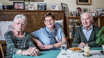 So funktioniert Pflege im Idealfall: Elfriede, Maria und Johann Rindler leben unter einem Dach	