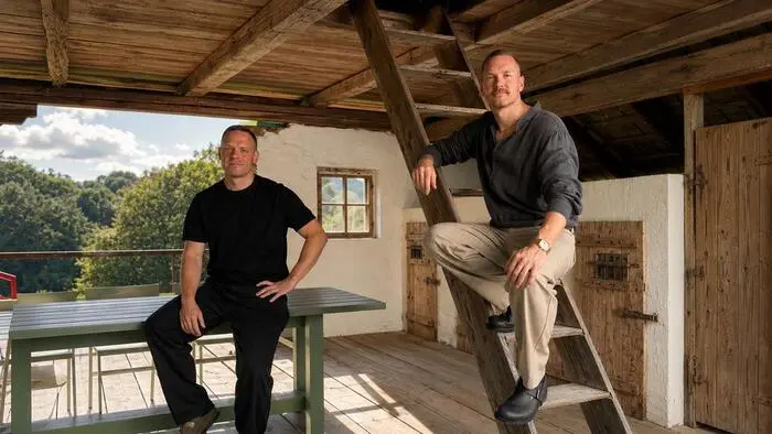 Thomas Hahn und Gerald Röhrling am Gut Minihof