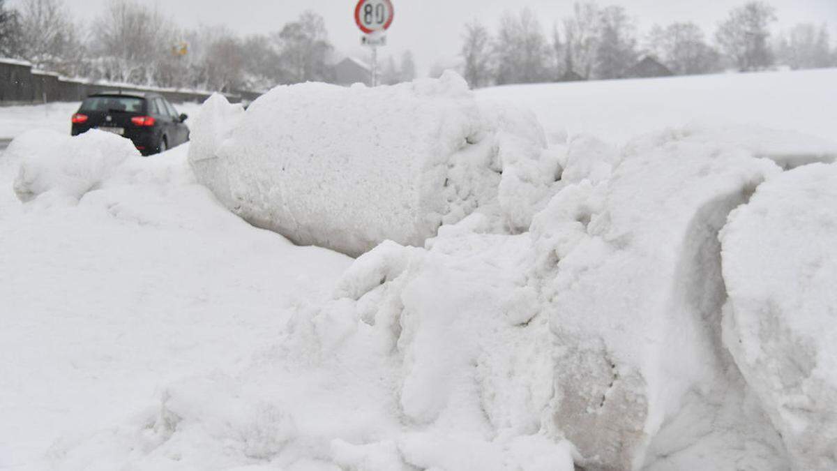 Schnee soweit das Auge reicht