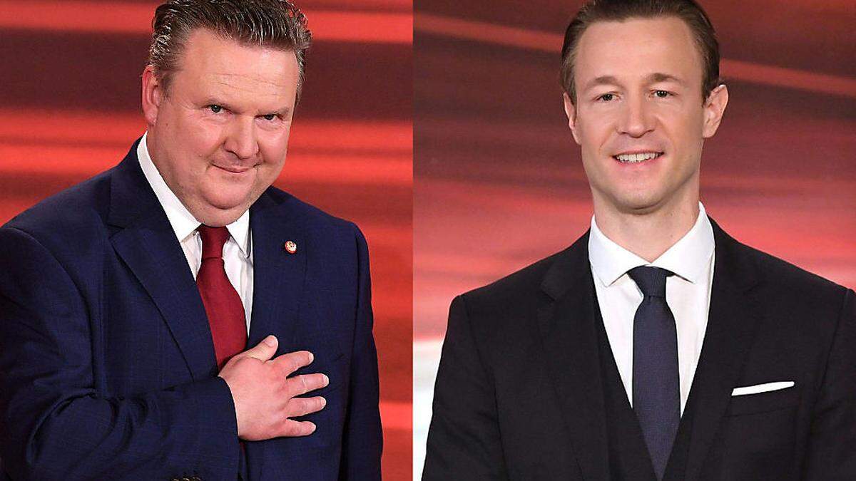 SPÖ-Bürgermeister Michael Ludwig und ÖVP-Spitzenkandidat Gernot Blümel