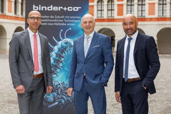 Die Vorstände von Binder+Co: Peter Gradwohl, Jörg Rosegger und Mario Stockreiter