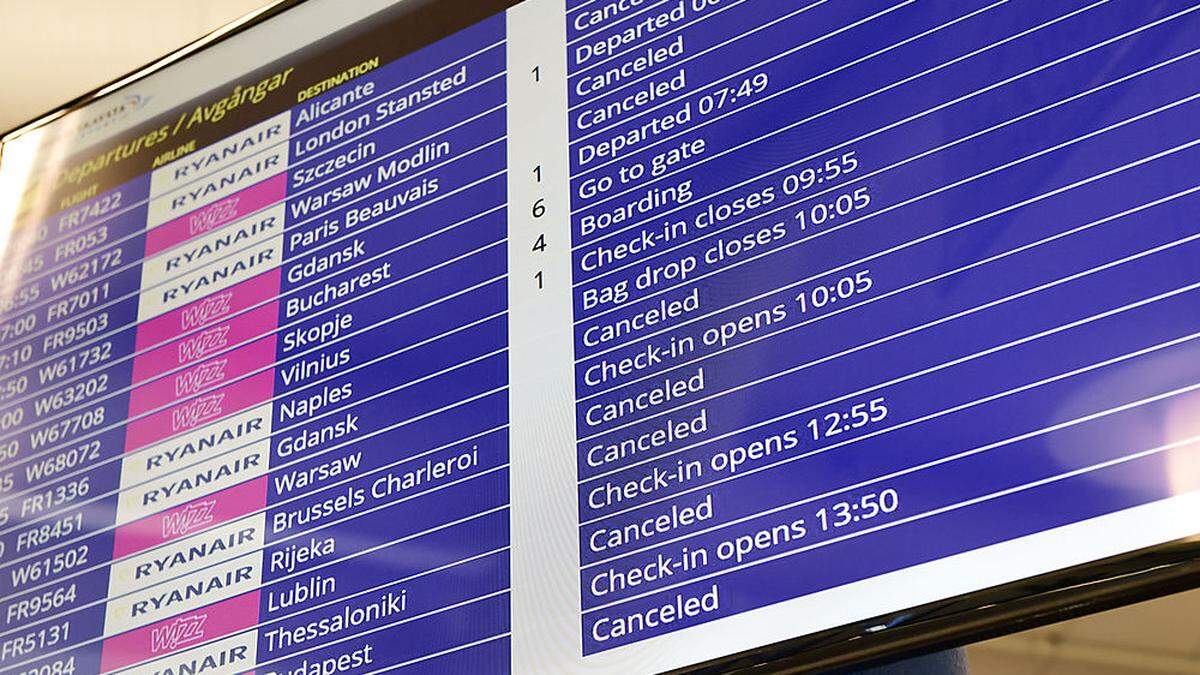 Hunderte Flüge der Ryanair fallen aus