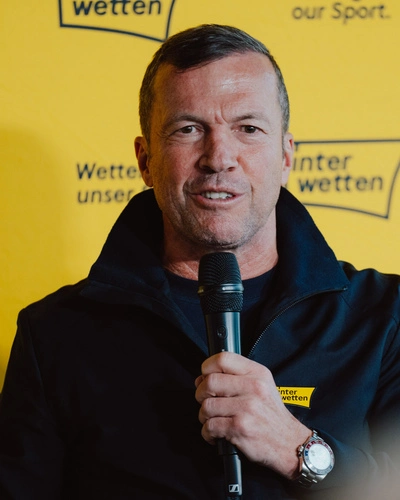 Lothar Matthäus beim Termin mit seinem Sponsor-Partner Interwetten 