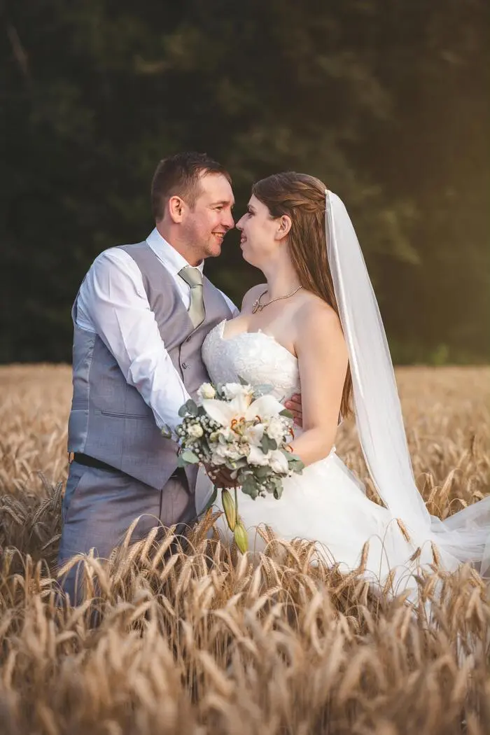 Das Paar hat zwei Kinder, die bei der Hochzeit auch eingebunden wurden