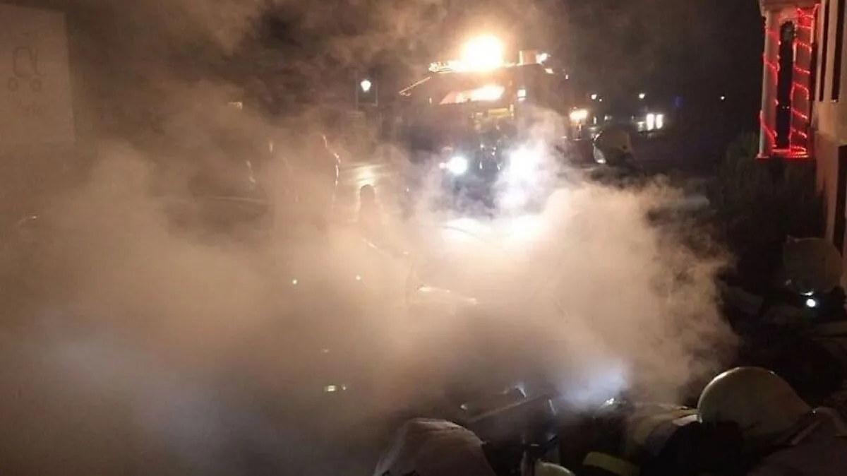 Die Feuerwehr Freßnitz löschte das Fahrzeug