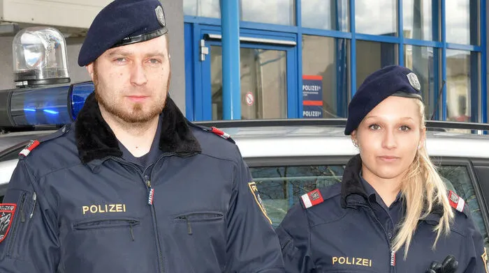 Die Lebensretter Lorenz Hohl und Marie-Christine Wallner