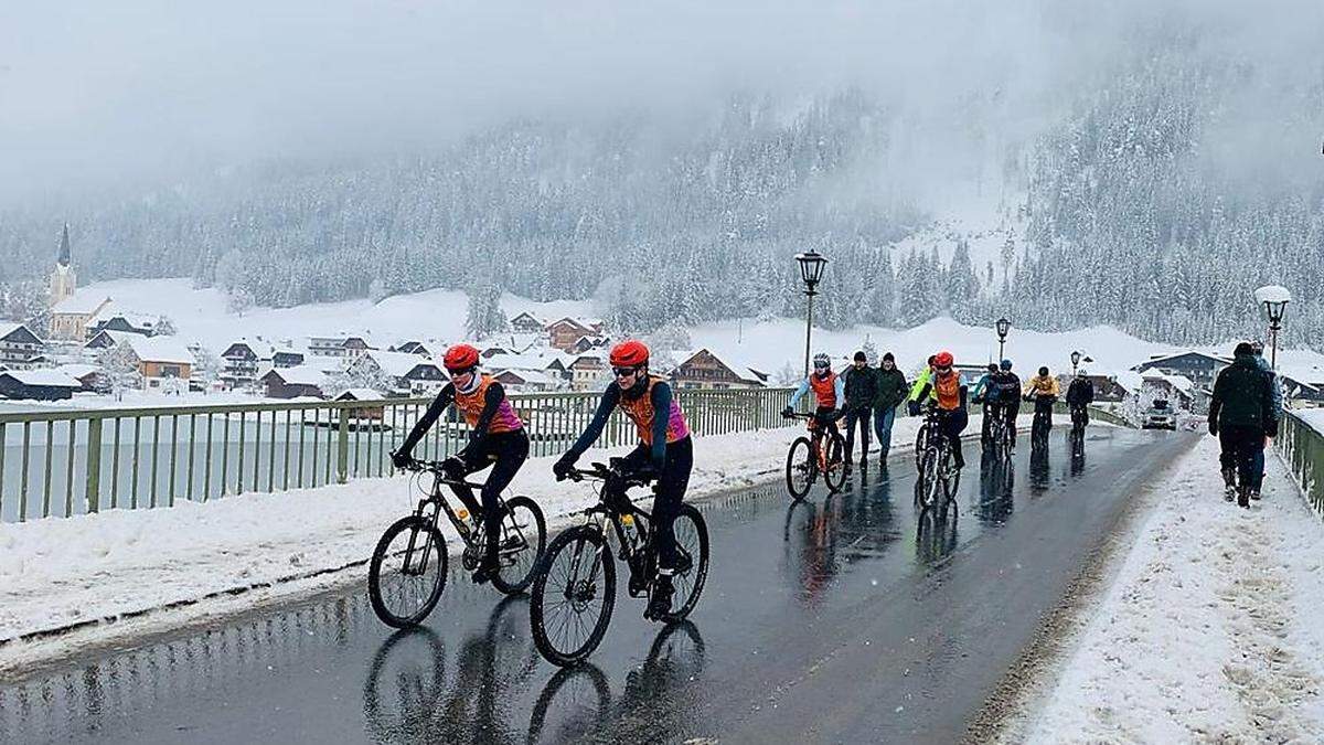 Radfahren steht auch bei winterlichen Bedingungen ganz oben auf der Liste der sportlichen Alternativen der Holländer