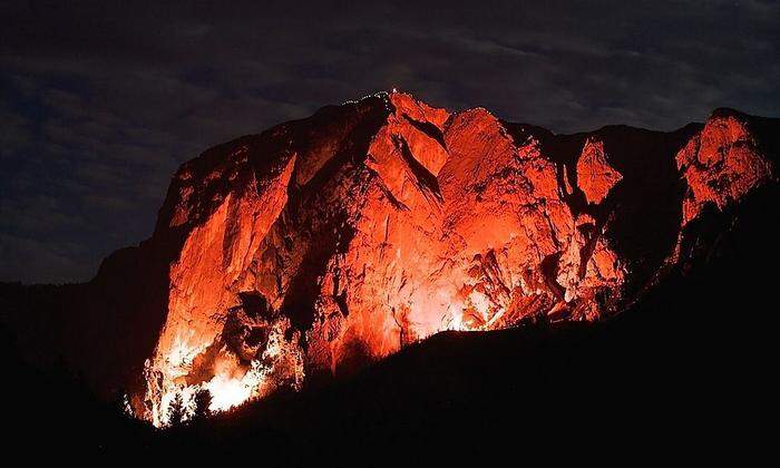 Berge in Flammen