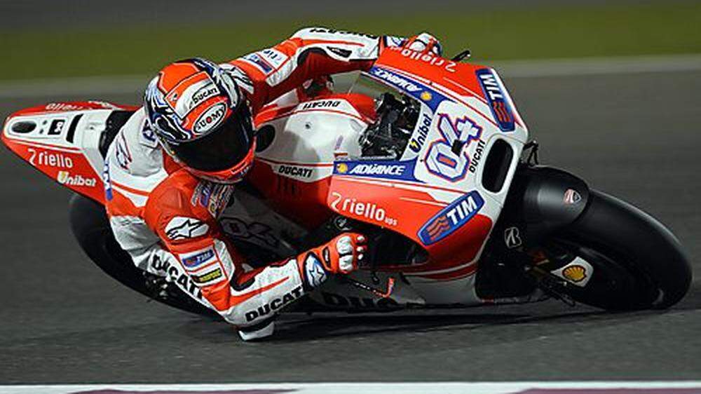 Andrea Dovizioso startet beim ersten Saisonrennen der MotoGP-Klasse aus der Pole Position