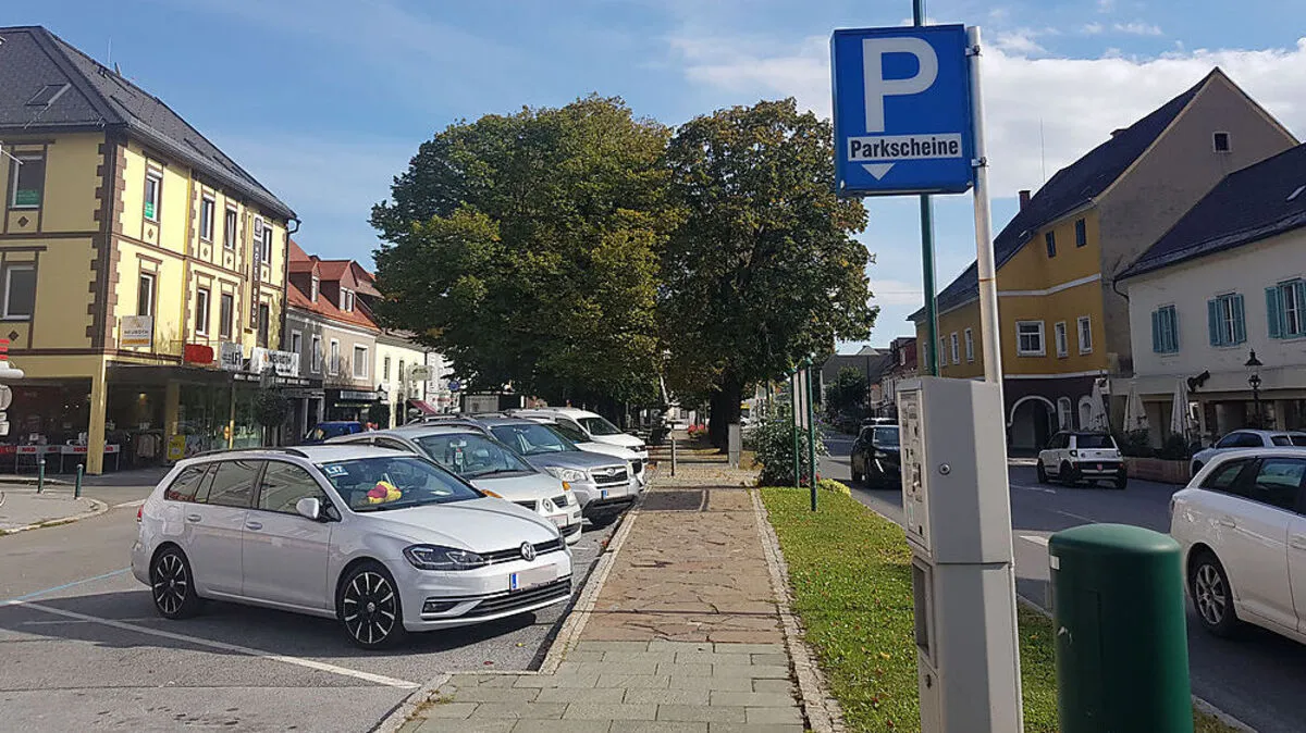 In der Voitsberger Innenstadt kann auch weiterhin zwei Stunden lang gratis geparkt werden