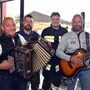 Kriznik, Spendel, Egger und Tripolt (von links) auf dem Feuerwehrfest