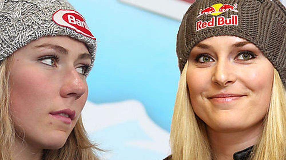 Zwei ehrgeizige "Vail-Girls": Mikaela Shiffrin (links) und Lindsey Vonn