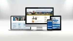 Die Webseite von Webwerk auf mehreren Bildschirmen von Smartphone bis Laptop | Auch der KI-Chat auf der Webseite der Stadt Klagenfurt wird von dem IT-Unternehmen entwickelt
