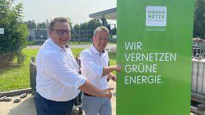 Martin Graf, Vorstandsdirektor der Energienetze Steiermark, mit Michael Ranegger, Standortleiter in Deutschlandsberg (v. l.)  