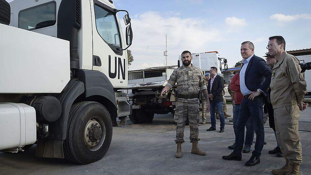 Minister Mario Kunasek auf Truppenbesuch im Libanon