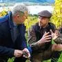 Harald Krassnitzer und Marcus Gruze am Weingut „Georgium“