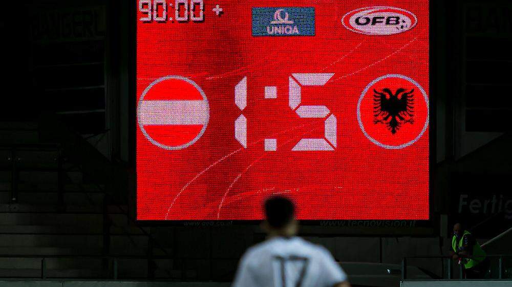 Österreich verliert gegen Albanien mit 1:5