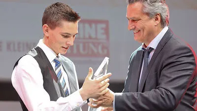 Hubert Patterer überreichte Martin Hofbauer den Styrian Sports Award