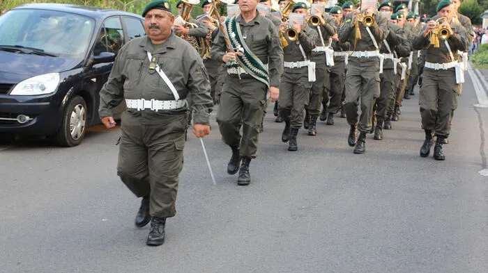 Die Militärmusik Burgenland spielte den Großen Zapfenstreich.