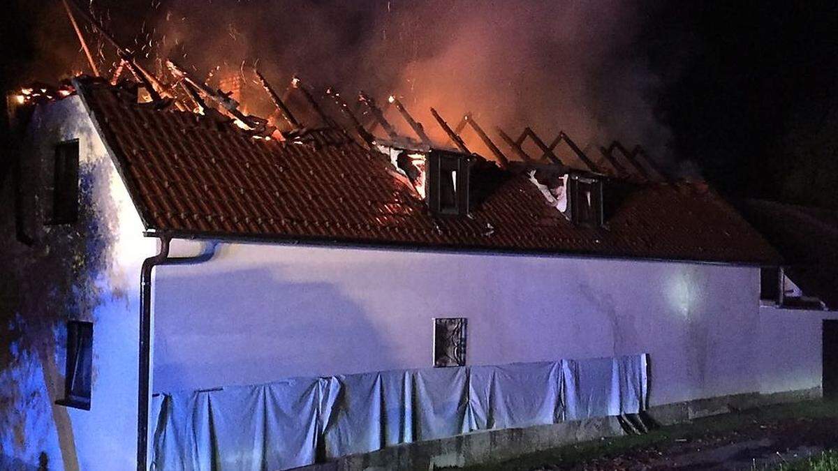 Wohnhausbrand in Kulm in Völkermarkt