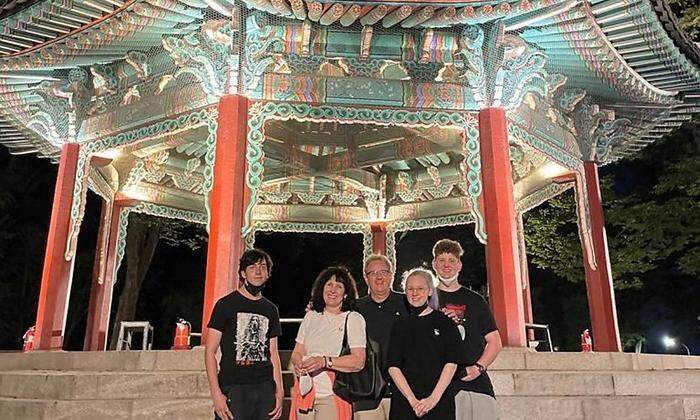 Familie Waschnig besuchte Antonia bereits in Südkorea