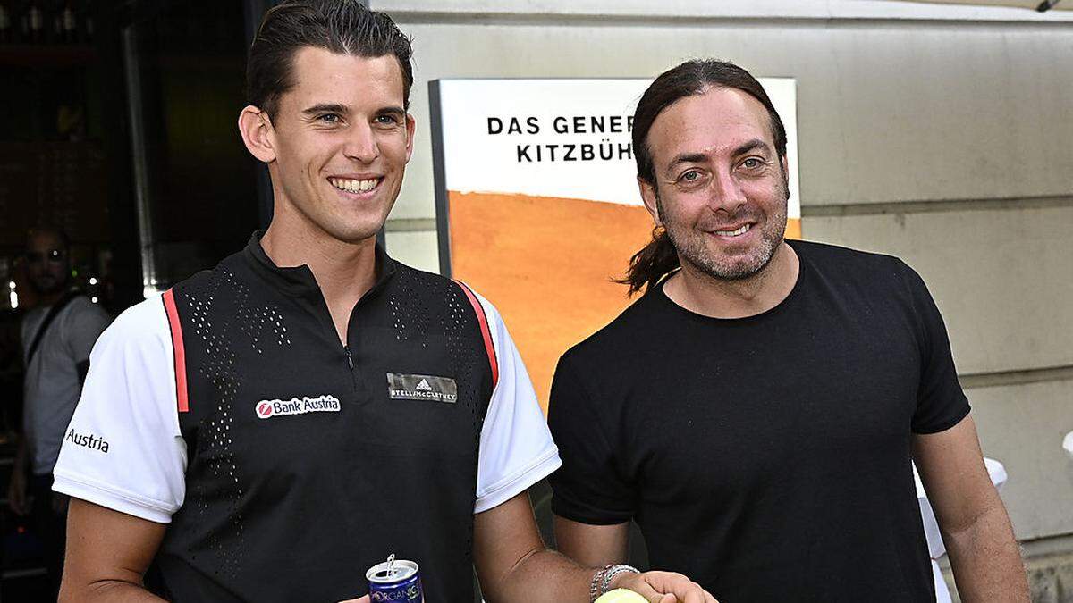 Dominic Thiem (li.) und sein Trainer Nicolas Massu hatten 2019 viel zu lachen.