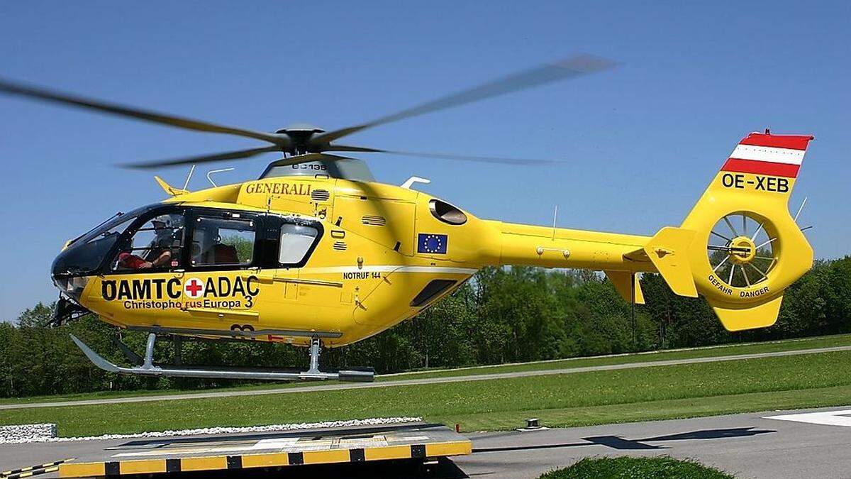 Der Notarzthubschrauber war im Einsatz.