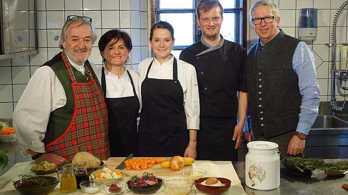 Reinhart Grundner, Elisabeth und Corinna Rennhofer, Peter Feiner, Karl Rennhofer