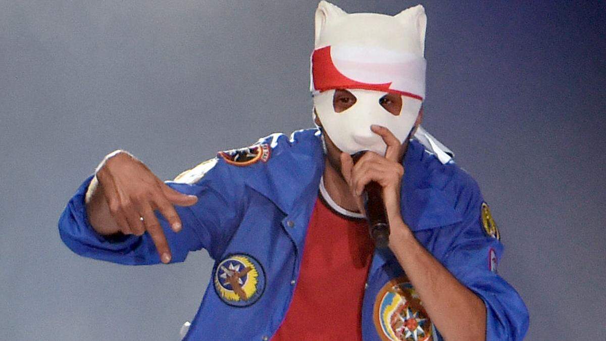 Mag der Panda nicht mehr singen? Cro am Donauinselfest.