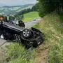 Aus unbekannter Ursache hatte sich der Pkw überschlagen