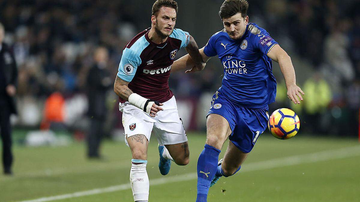 Arnautovic (links) zeigte gegen Leicester ein starkes Spiel