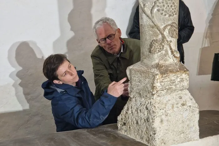 Der steirische Landeskonservator mit Dozentin Maris Milcuin (Universität für Angewandte Kunst)