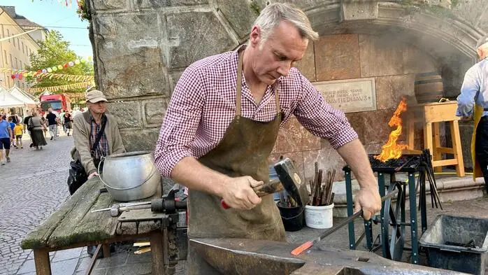 Günther Faul ist Schmied in Villach und übernimmt am Jakobimarkt die Agenden von Jakob Durchner