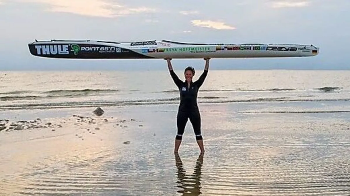  Freya Hoffmeister bei ihrer Ankunft: "It's done"