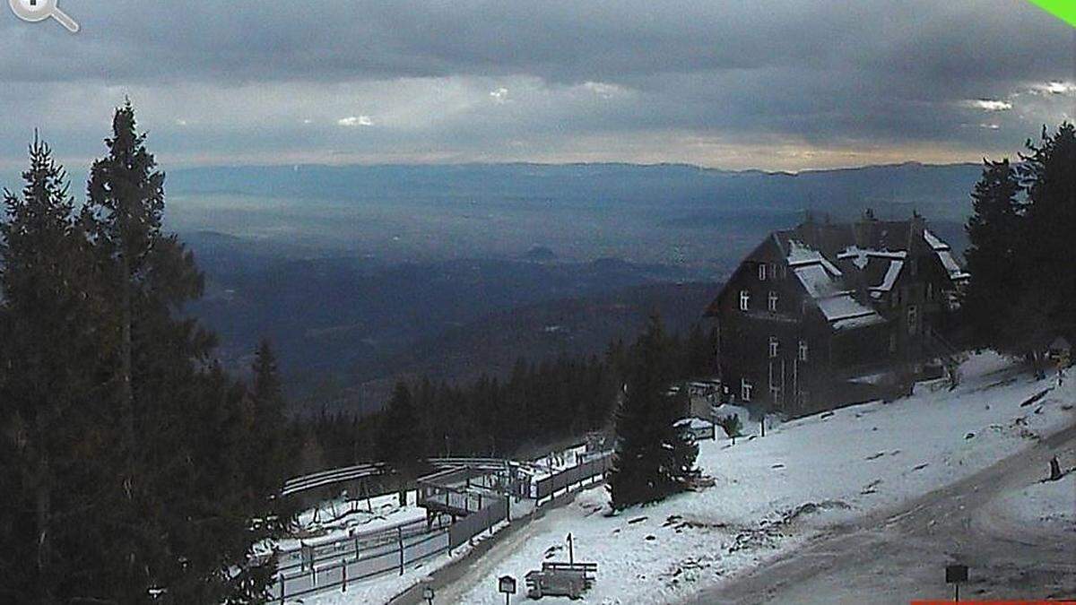 Blick auf Graz von der Webcam der Schöckl-Bergstation