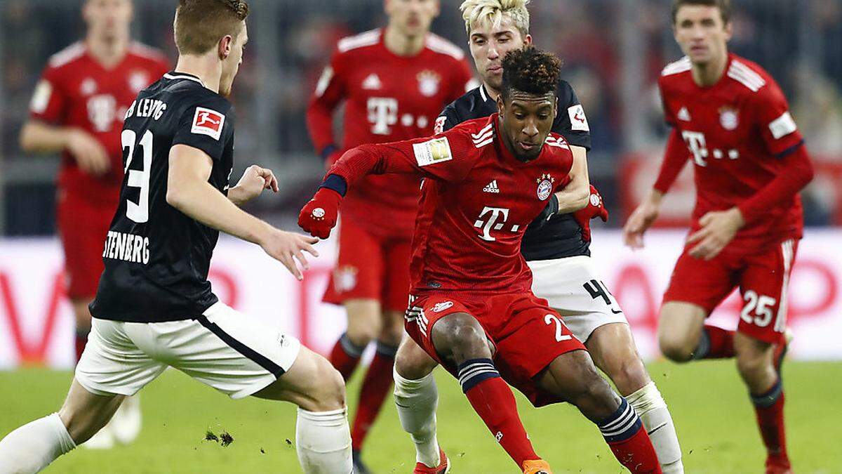 Kingsley Coman und Kevin Kampl im Duell