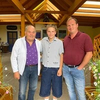 Anton, Lukas und Martin Heritzer (von links)