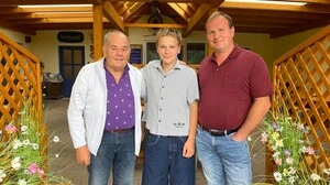 Anton, Lukas und Martin Heritzer (von links) 