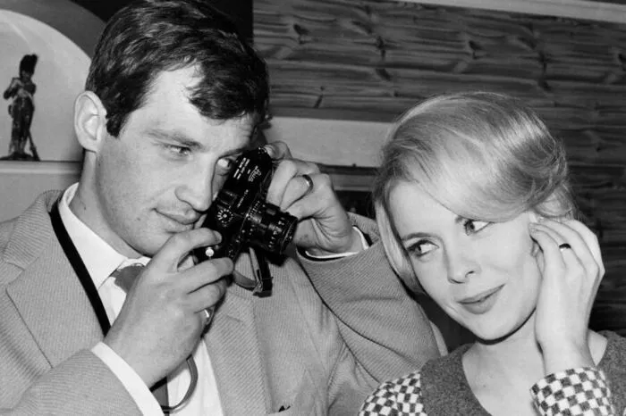 1962: Durch die Linse betrachtet er die amerikanische Schauspielerin Jean Seber.