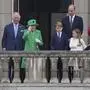 Zum Abschluss zeigte sich die Queen am Balkon des Buckingham Palace.