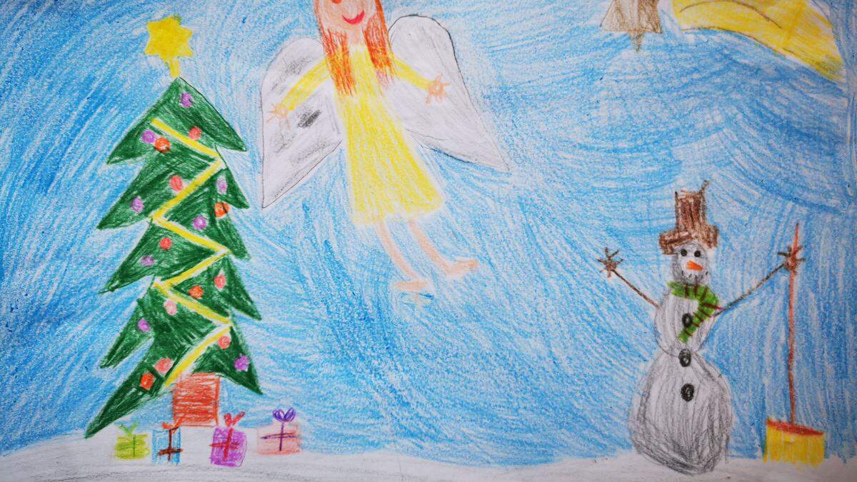 Dieses Christkind hat die neunjährige Laura aus St. Ruprecht an der Raab gemalt. 