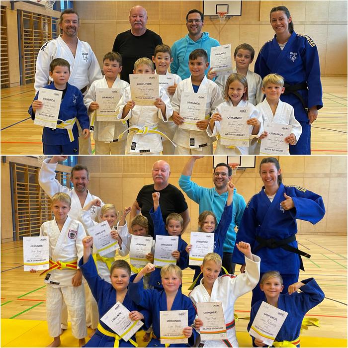 Die erfolgreichen Gürtelträger des Brucker Judo-Clubs